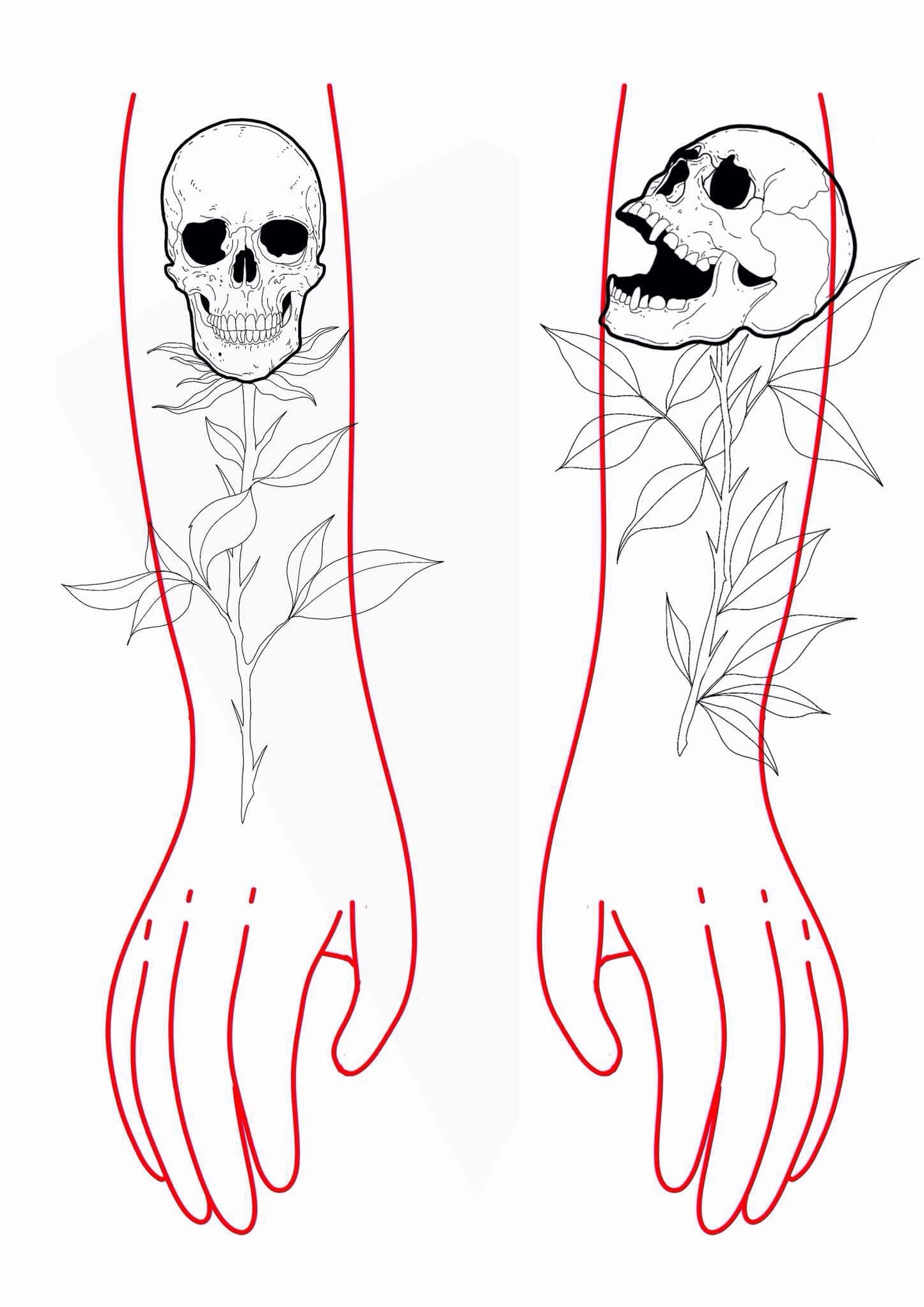 Calaveras en flor